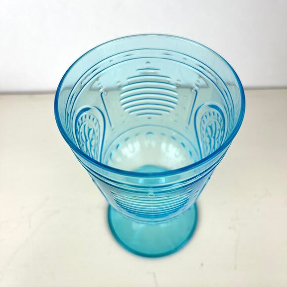 Bormioli Rocco Romantic Blue Water Wine Stemware Glasses Set of 4 - Picture 6 of 6